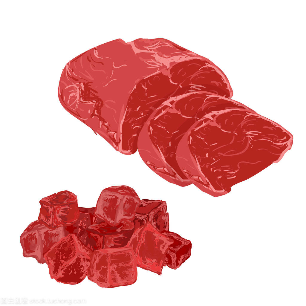 肉制品的插图